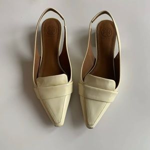 Tory Burch Sling Back Kitten Heels Sz 7.5